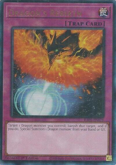 Dragon's Rebirth - RA05-EN078 - Ultimate Rare - 1st Edition