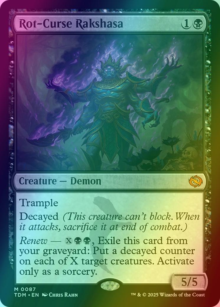 Rot-Curse Rakshasa [87] [Tarkir: Dragonstorm] [Foil] – Face to Face Games
