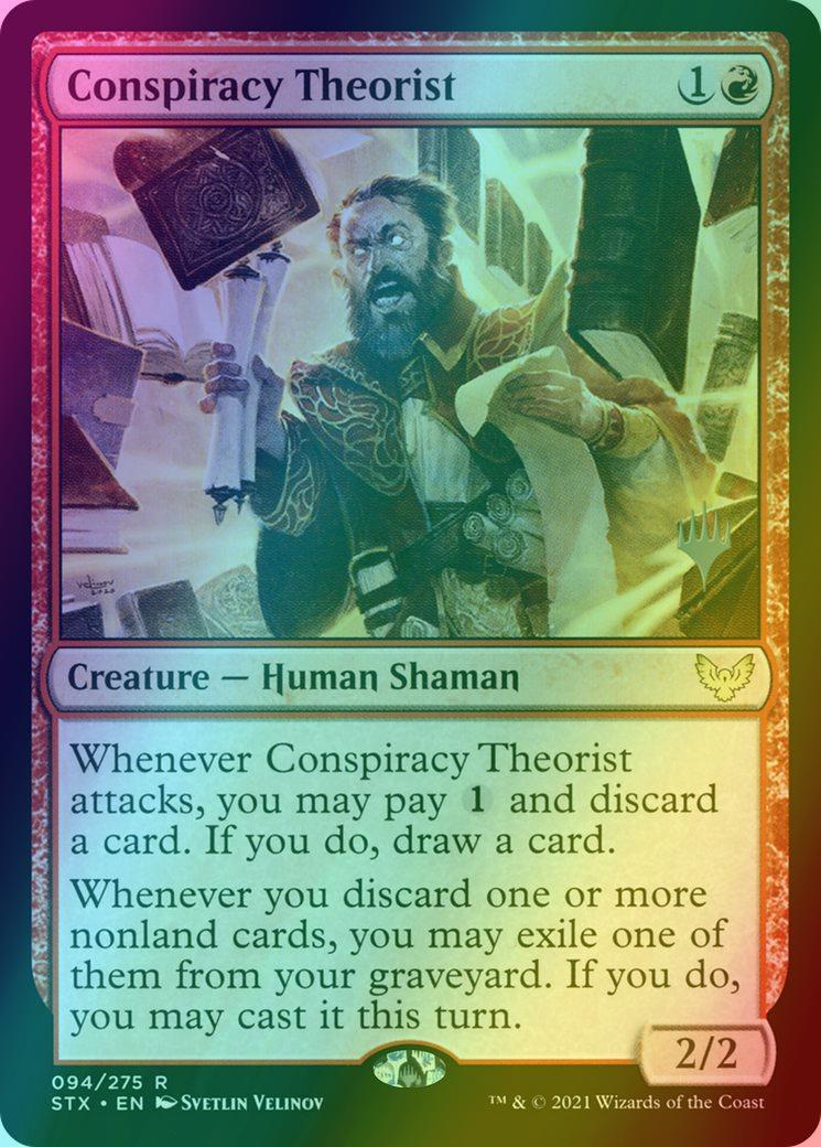 conspiracy theorist mtg card Magic: The Gathering - - Film you may exile one of them from your graveyard Conspiracy Theorist MTG - Strixhaven: