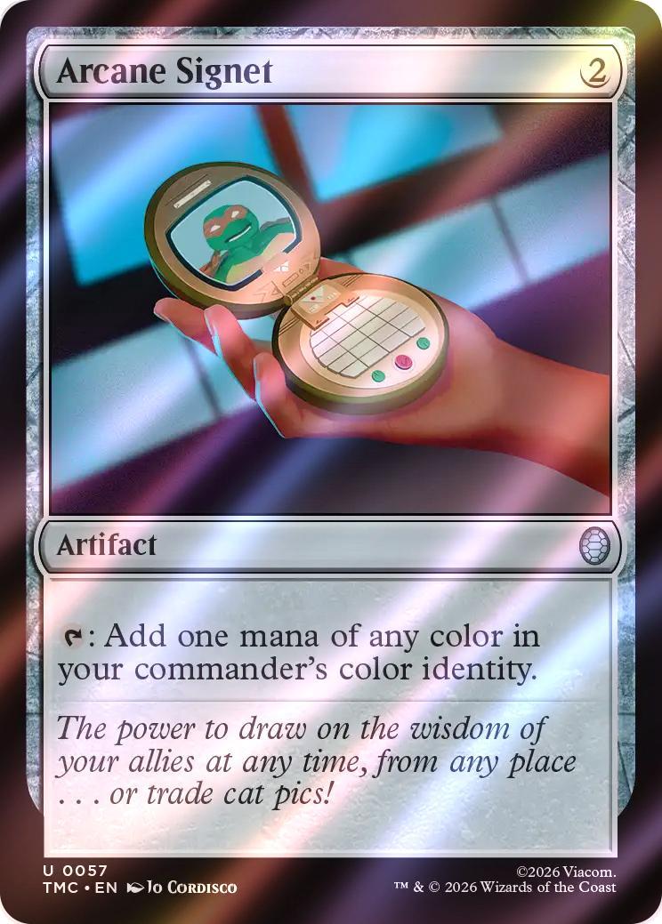 その他 GA Arcane Sight PTM UR Foil Arcane Signet [57] [Teenage Mutant Ninja Turtles Eternal] [Surge