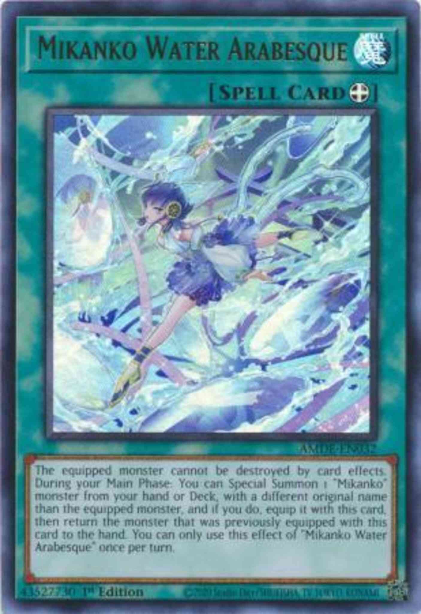 Mikanko Water Arabesque - AMDE-EN032 - Ultra Rare - 1st Edition