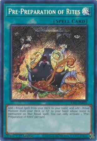 Pre-Preparation of Rites - RA01-EN055 - Secret Rare - 1st Edition