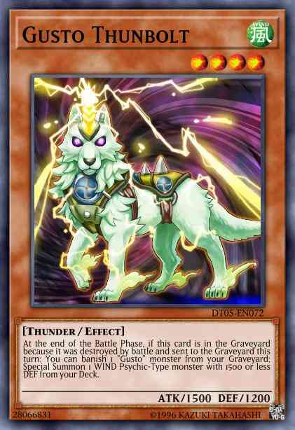 Gusto Thunbolt - HA05-EN039 - Super Rare - 1st Edition