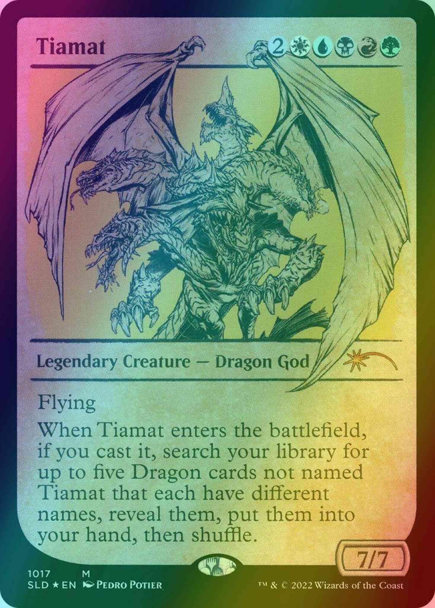 Tiamat [1017] [Rulebook Showcase] [Here Be Dragons] [Secret Lair Drop]  [Foil] – Face to Face Games