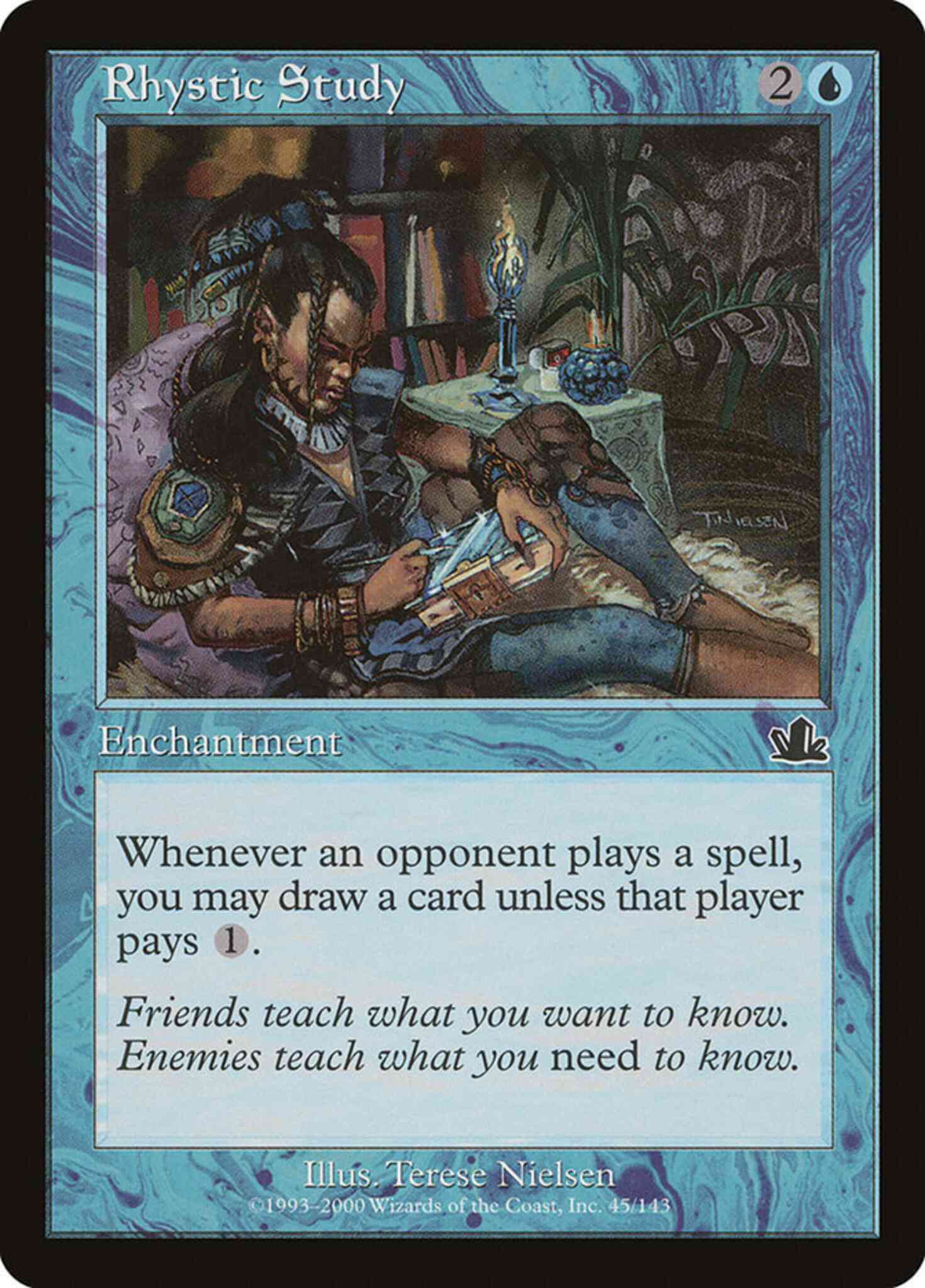 MTG Rhystic Study Foil 英語版 Rhystic Study [45] [Prophecy] [Non-Foil] – Face to Face Games