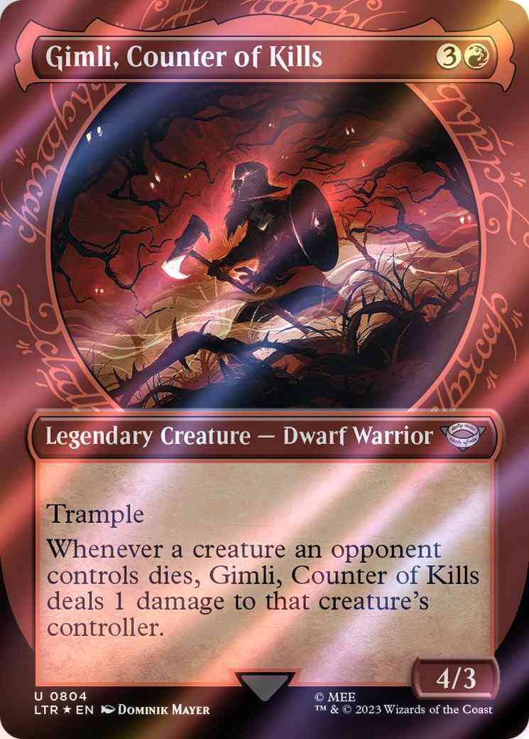 gimli mtg card Magic The Gathering - The Lord of the Rings