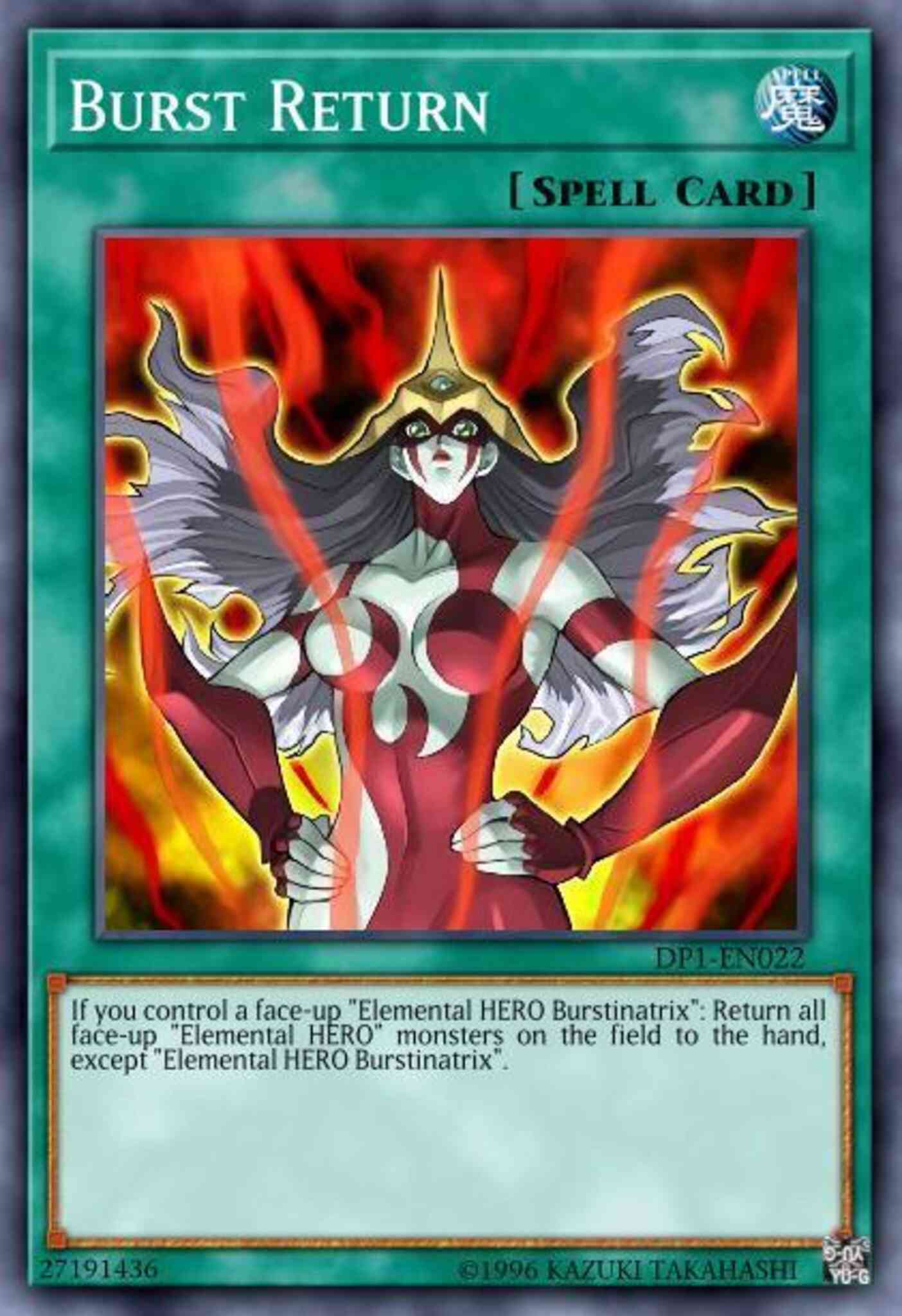 Burst Return - DP1-EN022 - Super Rare - 1st Edition