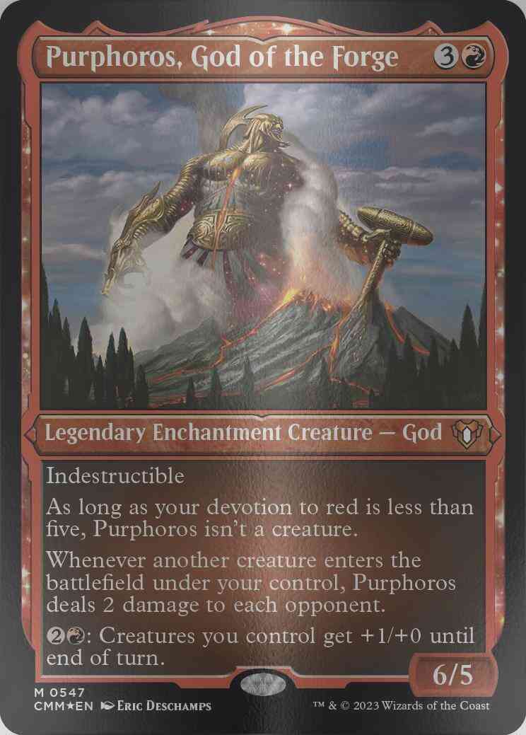 Purphoros, God of the Forge [547] [Commander Masters] [Etched Foil] – Face  to Face Games