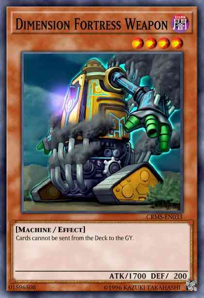 Dimension Fortress Weapon - CRMS-EN033 - Super Rare - 1st Edition