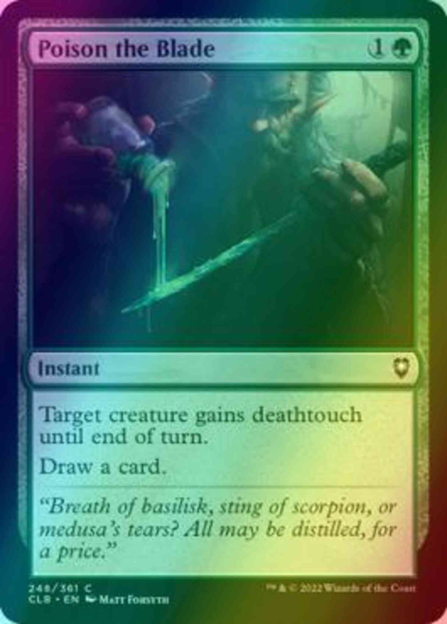 Poison the Blade [248] [Commander Legends: Battle for Baldur's Gate] [Foil]  – Face to Face Games