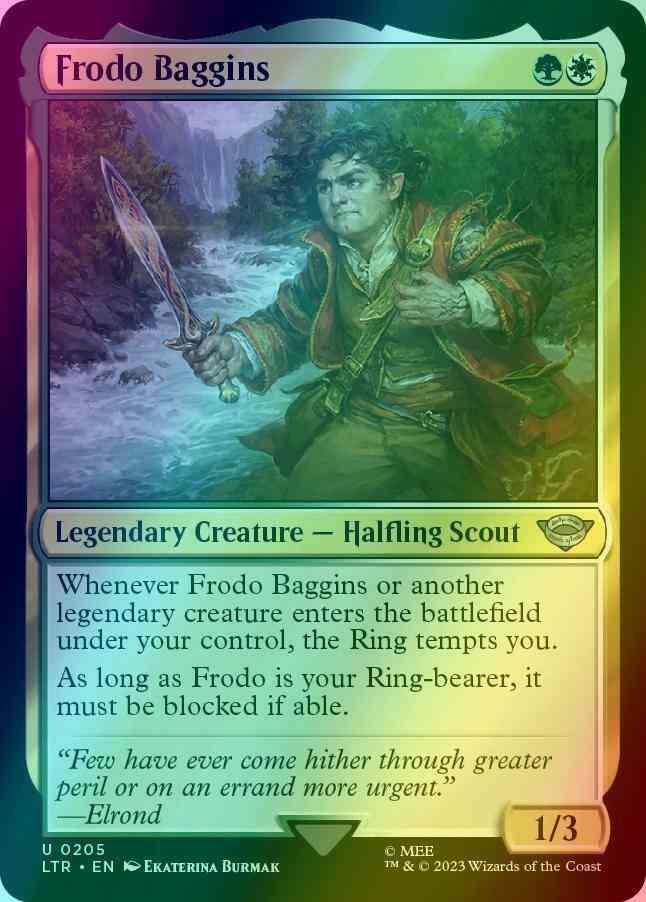Frodo Baggins [205] [The Lord of the Rings: Tales of Middle-earth] [Foil] –  Face to Face Games