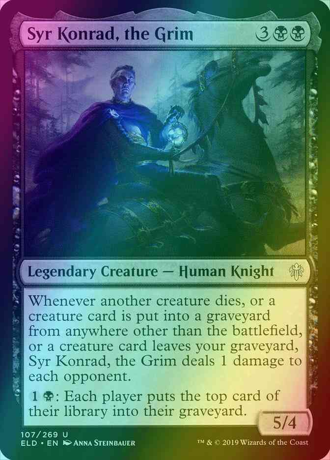 Syr Konrad, the Grim [107] [Throne of Eldraine] [Foil] – Face to Face Games