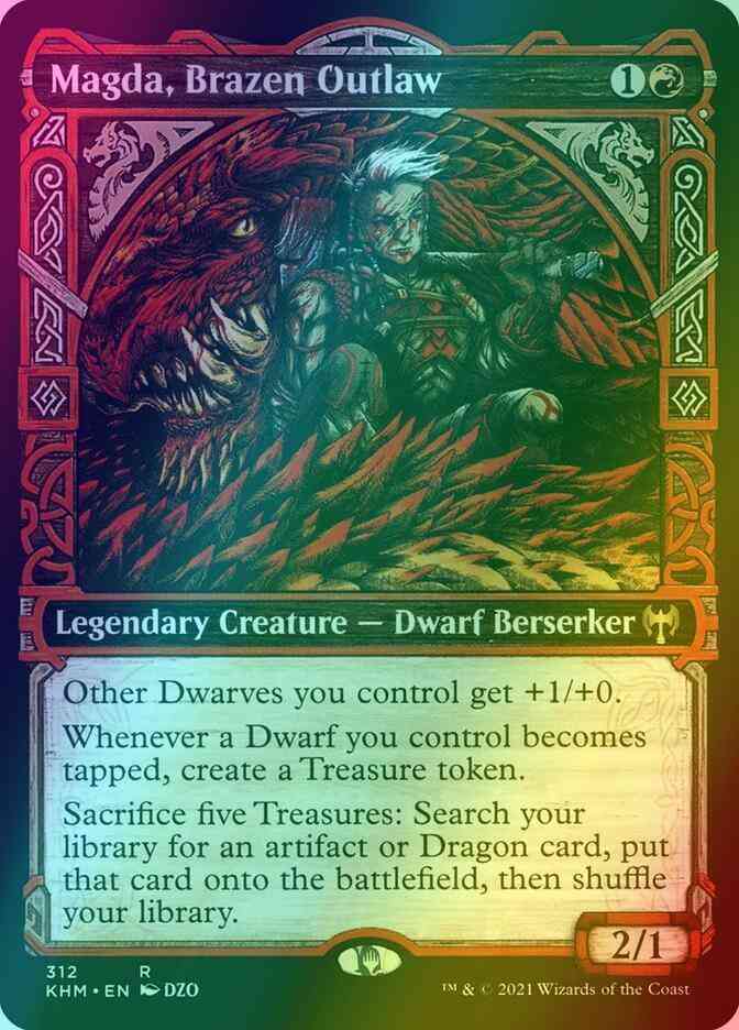 Magda, Brazen Outlaw [312] [Showcase] [Kaldheim] [Foil] – Face to Face Games