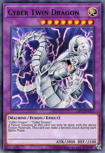 Cyber Twin Dragon - DP04-EN011 - Rare - 1st Edition