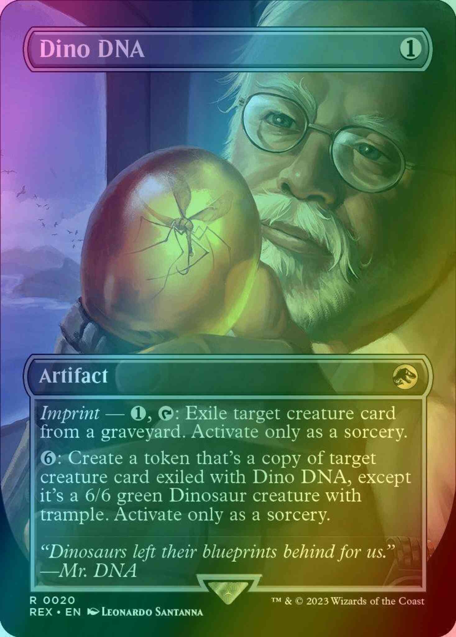 Dino DNA [20] [Borderless] [Universes Beyond: Jurassic World Collection]  [Foil] – Face to Face Games