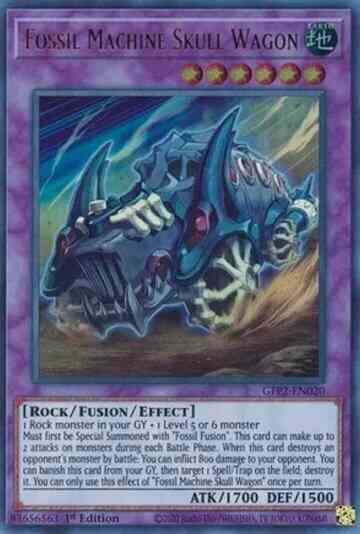 Fossil Machine Skull Wagon - GFP2-EN020 - Ultra Rare - 1st Edition