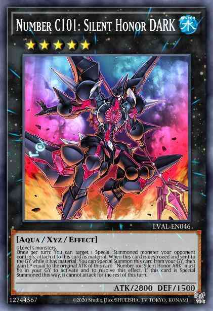 Number C101: Silent Honor DARK - LVAL-EN046 - Ultra Rare - Unlimited