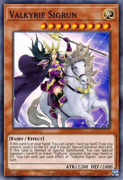 Valkyrie Sigrun - TOCH-EN023 - Super Rare - 1st Edition