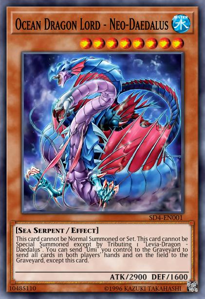Ocean Dragon Lord - Neo-Daedalus - SD4-EN001 - Ultra Rare - 1st Edition