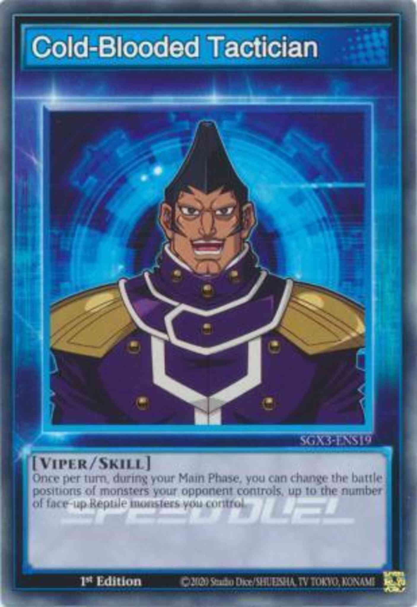 Cold-Blooded Tactician - SGX3-ENS19 - Common - 1st Edition