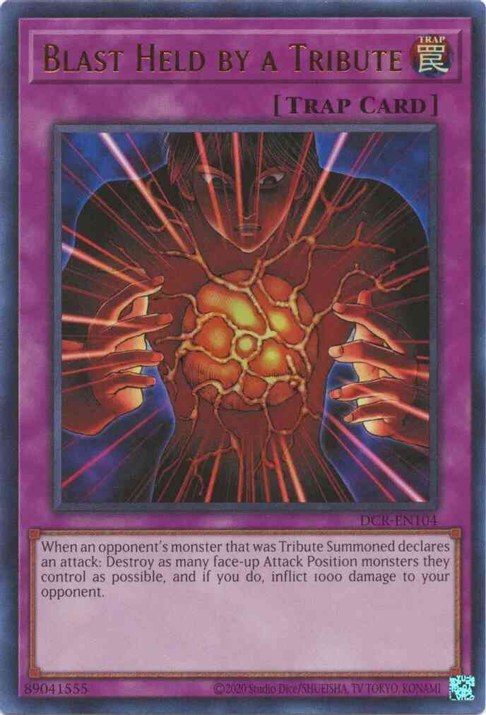 Blast Held by a Tribute - 25th Anniversary - DCR-EN104 - Ultra Rare - Unlimited