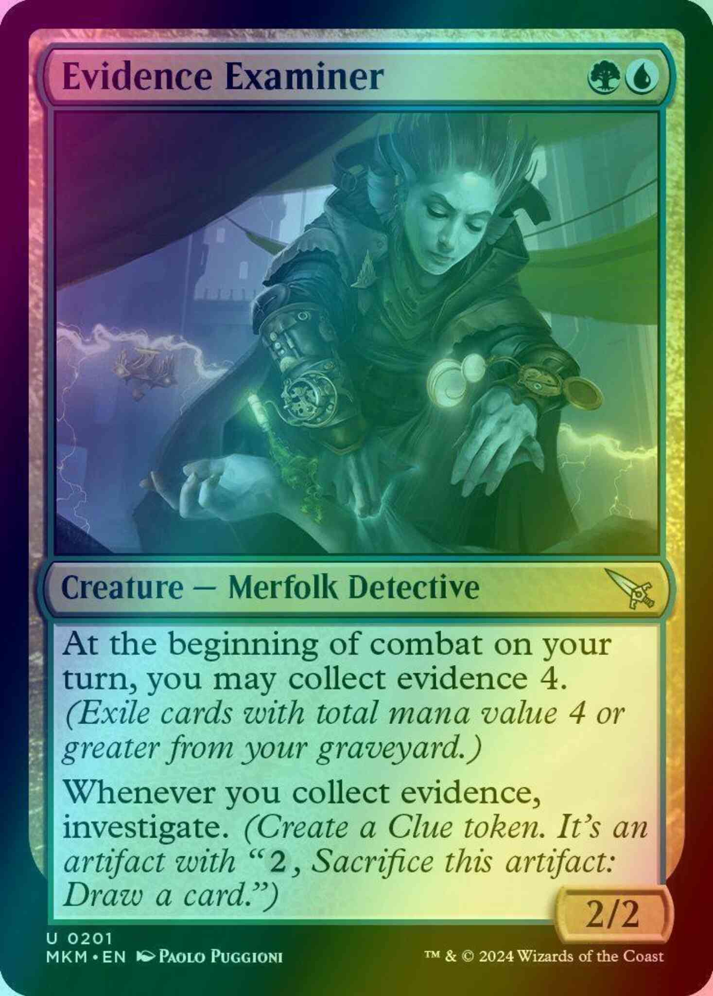 Evidence Examiner [201] [Murders at Karlov Manor] [Foil] – Face to Face  Games