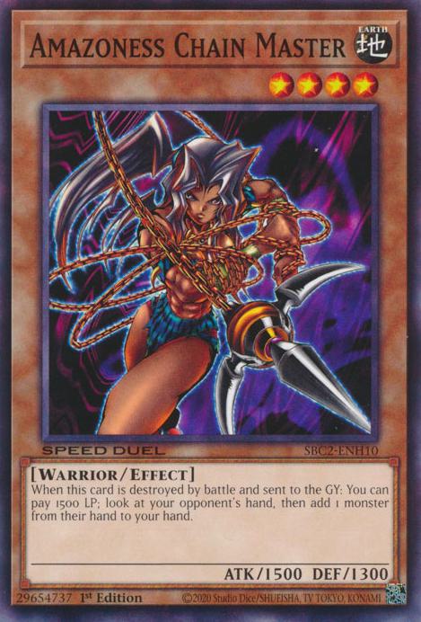Amazoness Chain Master - SBC2-ENH10 - Common - 1st Edition