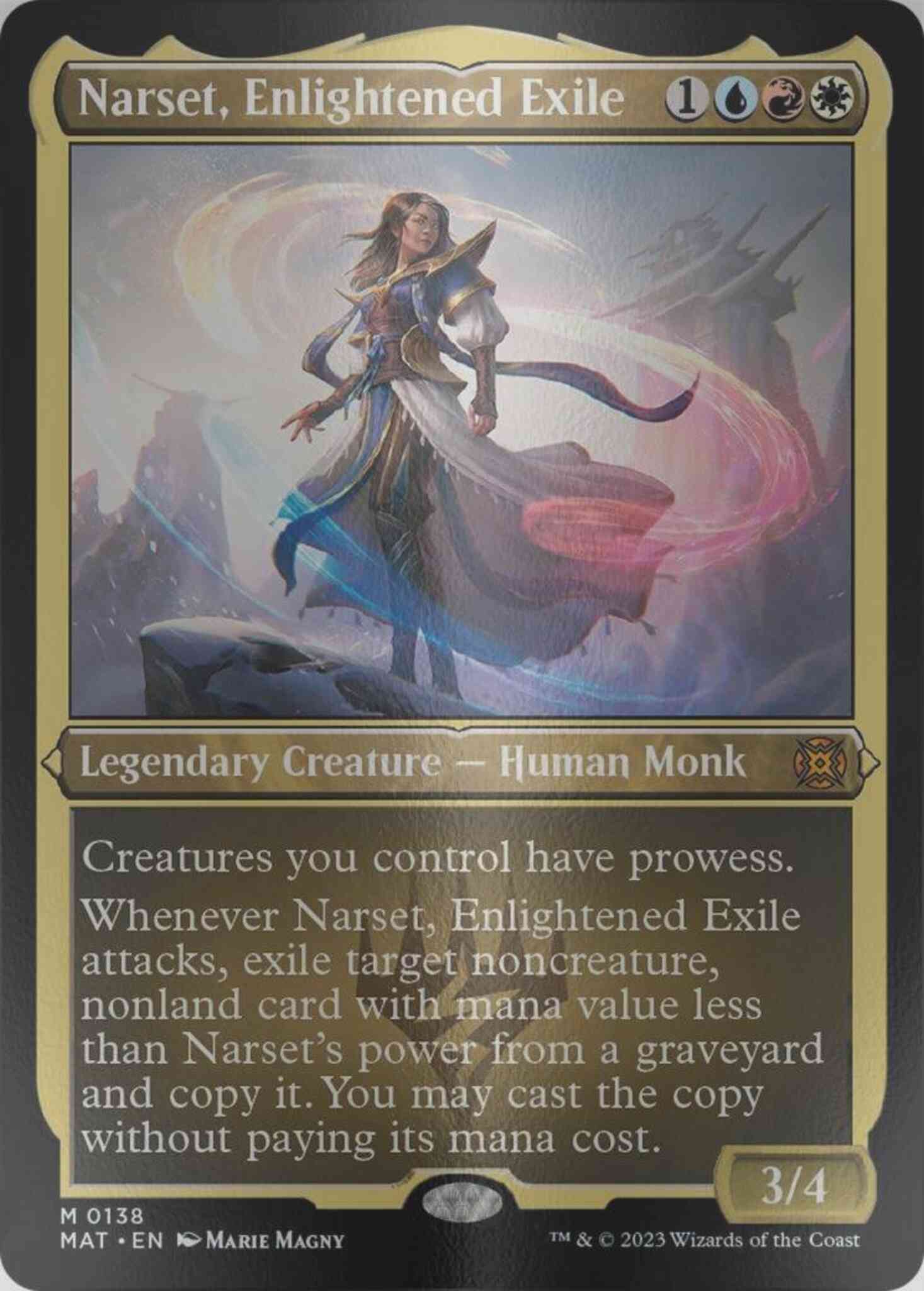 Narset, Enlightened Exile [138] [March of the Machine: The Aftermath]  [Etched Foil] – Face to Face Games