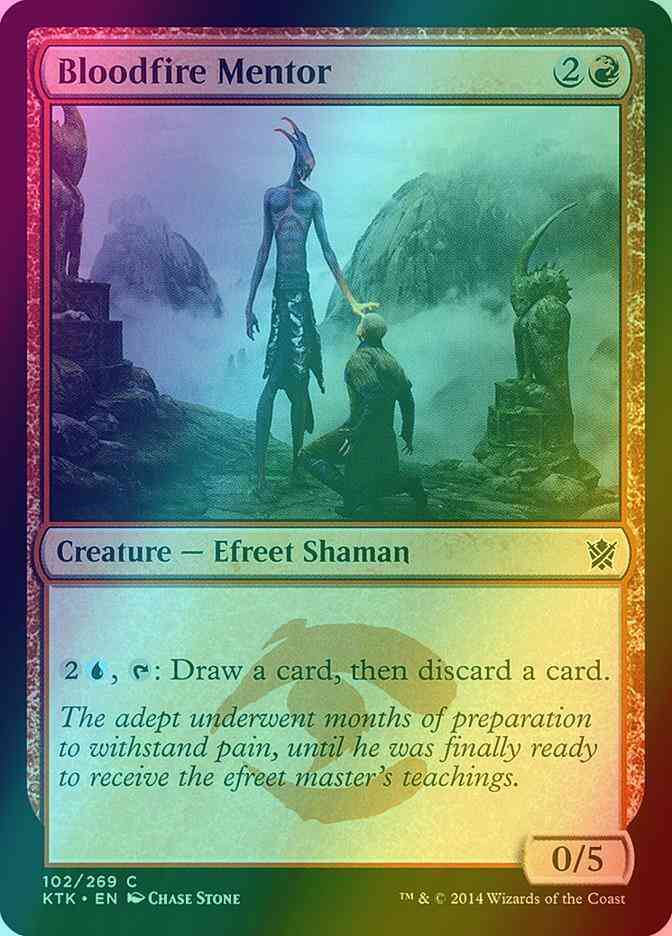 Bloodfire Mentor [102] [Khans Of Tarkir] [Foil] – Face to Face Games