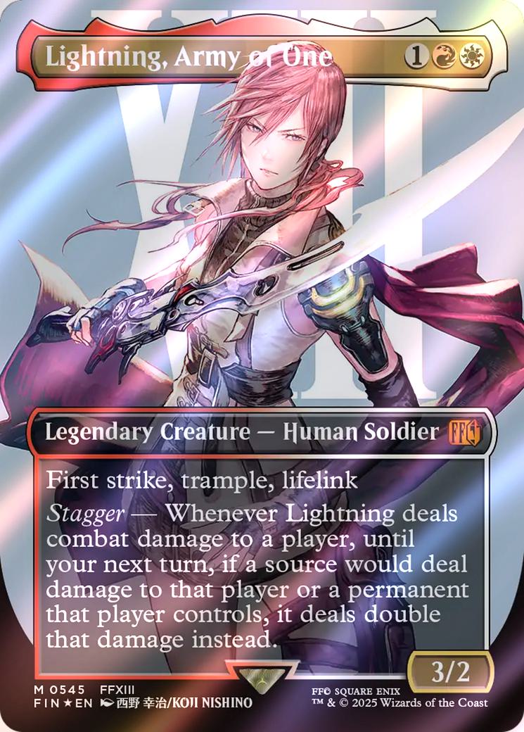 lightning army of one mtg commander deck MTG Commander EDH Deck Lightning, Army of One 100 Magic Cards Custom Deck Boros Final Fantasy Combat