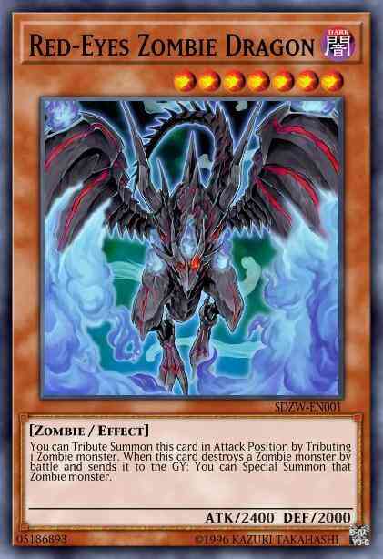 Red-Eyes Zombie Dragon - SDZW-EN001 - Ultra Rare - 1st Edition