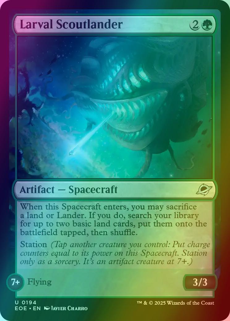 Larval Scoutlander [194] [Edge of Eternities] [Foil] – Face to Face Games