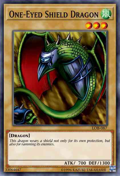 One-Eyed Shield Dragon - LOB-087 - Common - 1st Edition