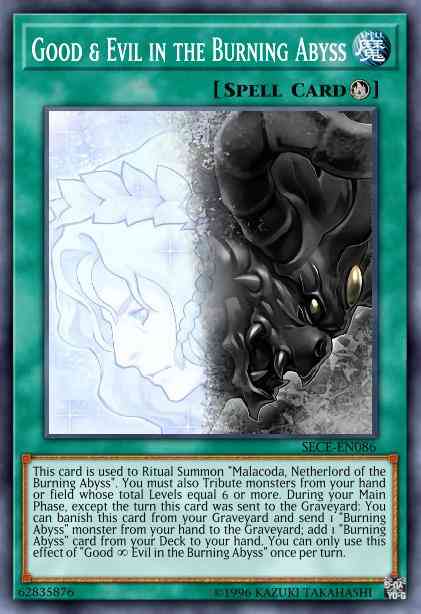 Good & Evil in the Burning Abyss - SECE-ENS14 - Super Rare - Limited