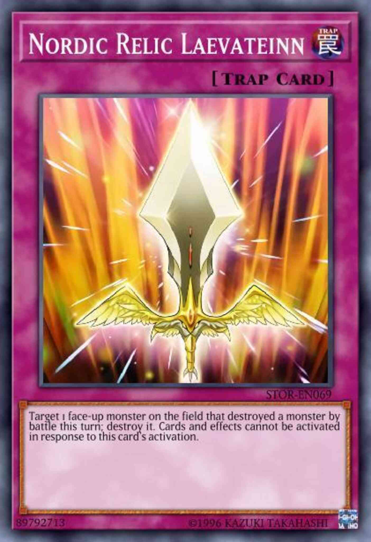 Nordic Relic Laevateinn - BP03-EN221 - Shatterfoil Rare - 1st Edition