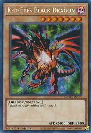 Red-Eyes Black Dragon - MAMA-EN105 - Pharaoh Secret Rare - 1st Edition