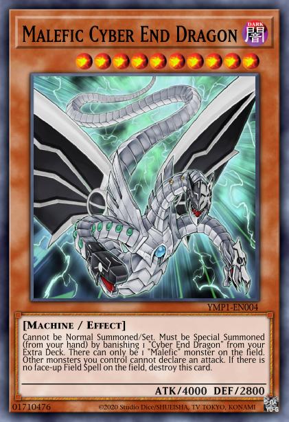 Malefic Cyber End Dragon - YMP1-EN004 - Secret Rare - Limited