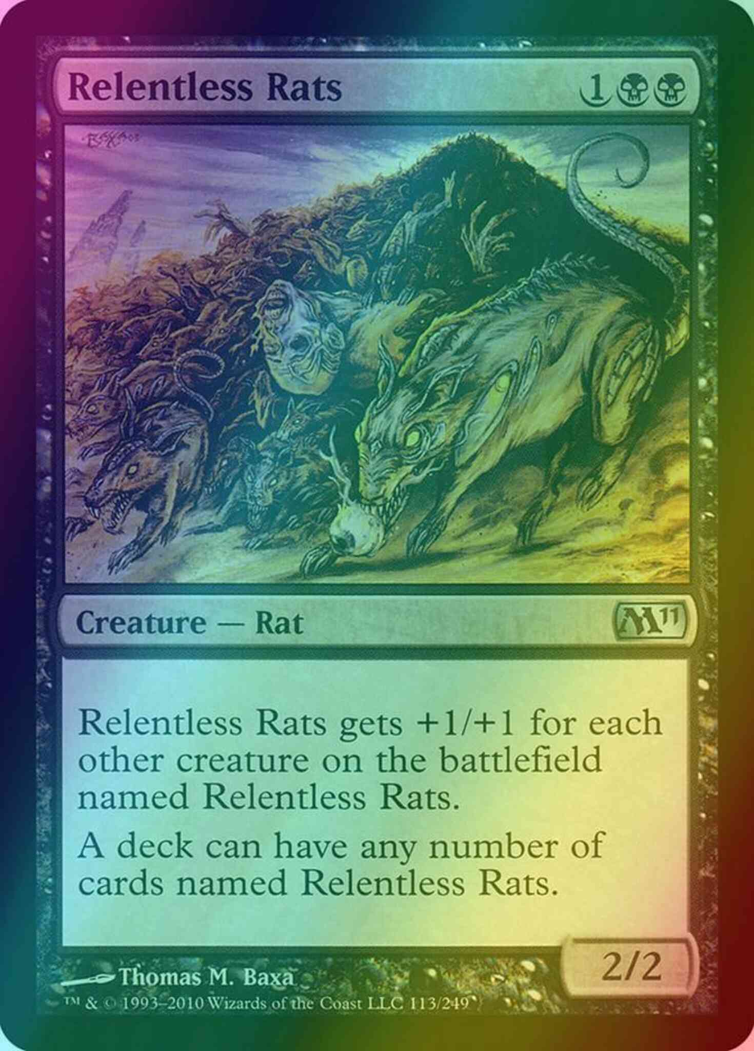 mtg cards like relentless rats Relentless Rats [113] [Magic 2011] [Foil] – Face to Face Games