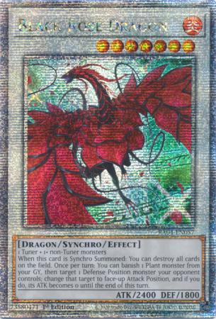 Black Rose Dragon - Alternate Art - RA04-EN057 - Quarter Century Secret Rare - 1st Edition
