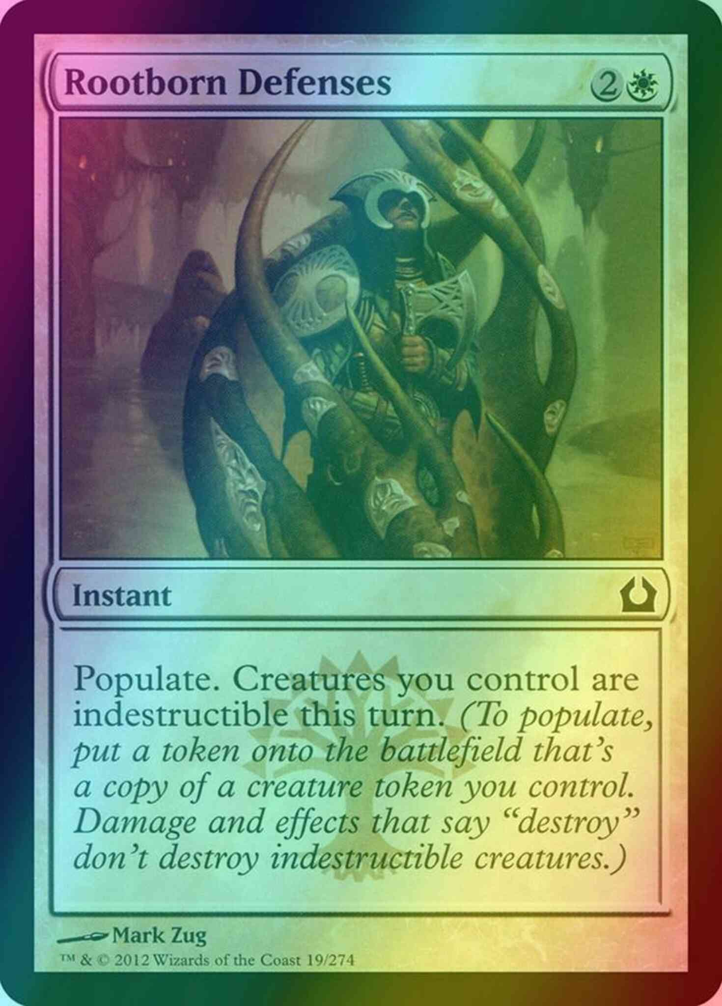 Rootborn Defenses [19] [Return To Ravnica] [Foil] – Face to Face Games