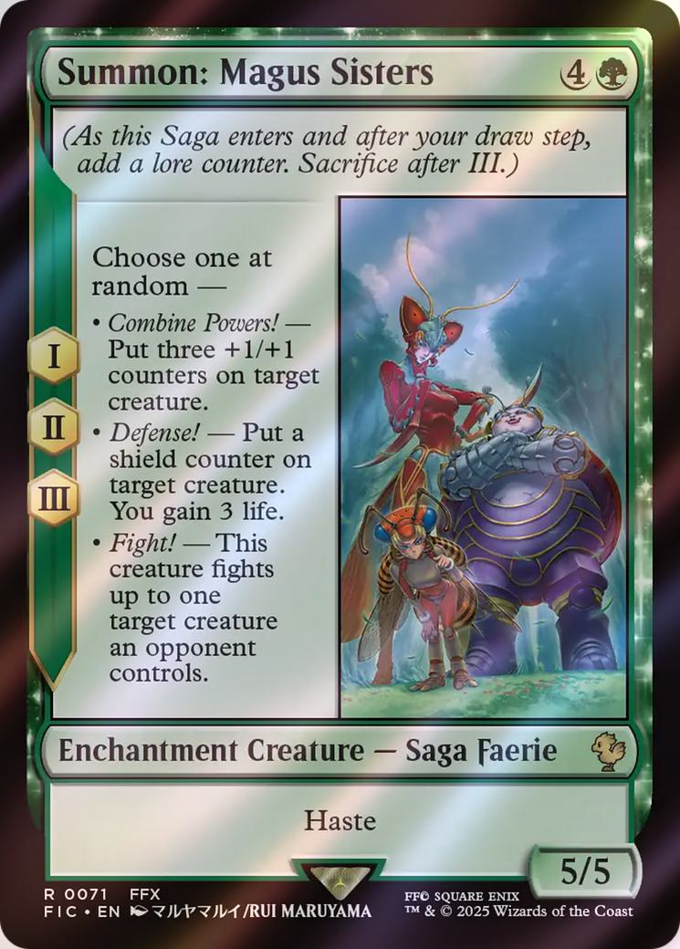 Summon: Magus Sisters [71] [FINAL FANTASY: Commander] [Surge Foil] – Face  to Face Games