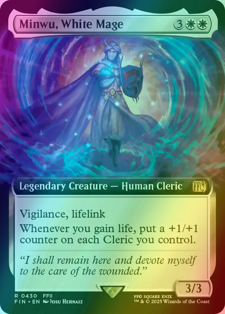 mtg final fantasy white mage Minwu, White Mage [430] [Extended Art] [FINAL FANTASY] [Foil] – Face to  Face Games