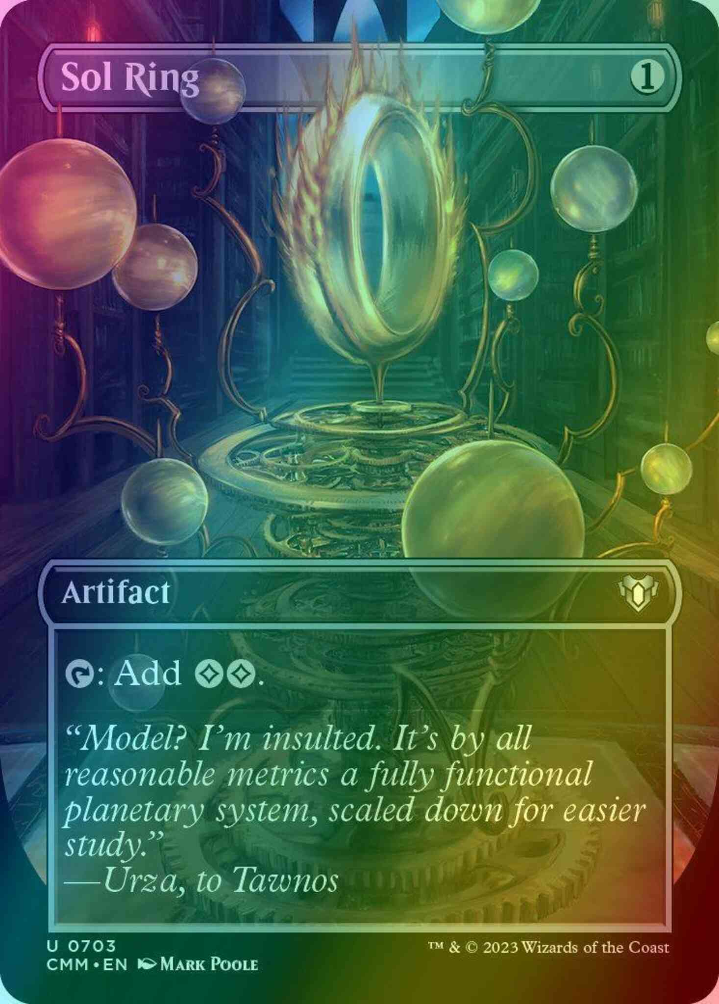 Sol Ring [703] [Borderless] [Frame Break] [Commander Masters] [Foil] – Face  to Face Games