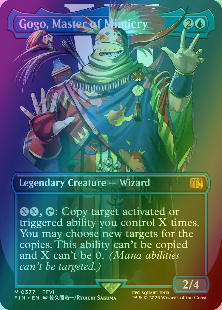 gogo mtg card Gogo, Master of Mimicry - FINAL FANTASY - Magic: The Gathering