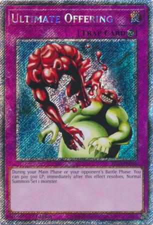 Ultimate Offering - RA03-EN088 - Platinum Secret Rare - 1st Edition