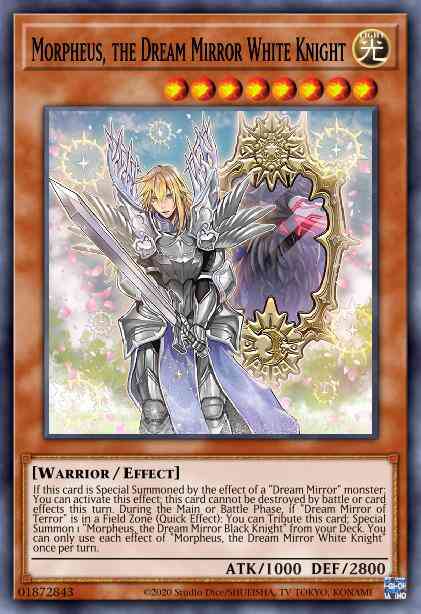 Morpheus, the Dream Mirror White Knight - RIRA-EN087 - Super Rare - Unlimited