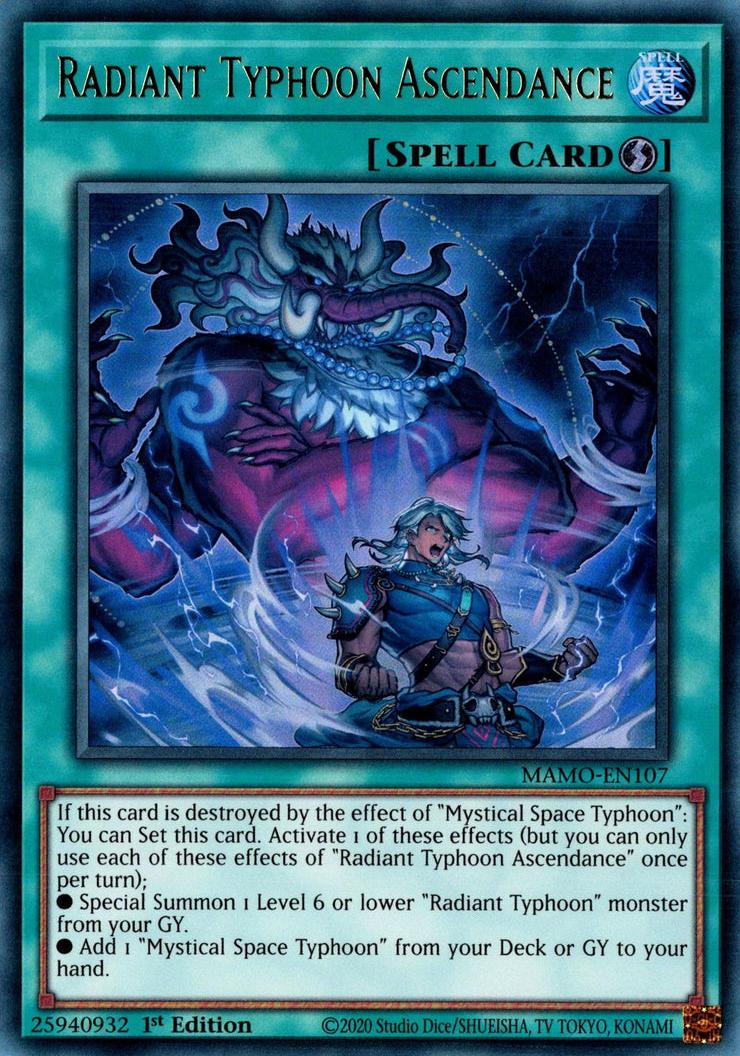 Radiant Typhoon Ascendance - MAMO-EN107 - Ultra Rare - 1st Edition