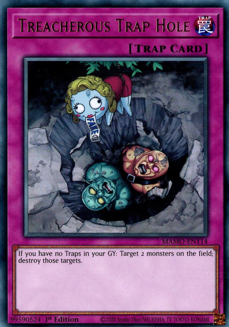 Treacherous Trap Hole - MAMO-EN114 - Ultra Rare - 1st Edition