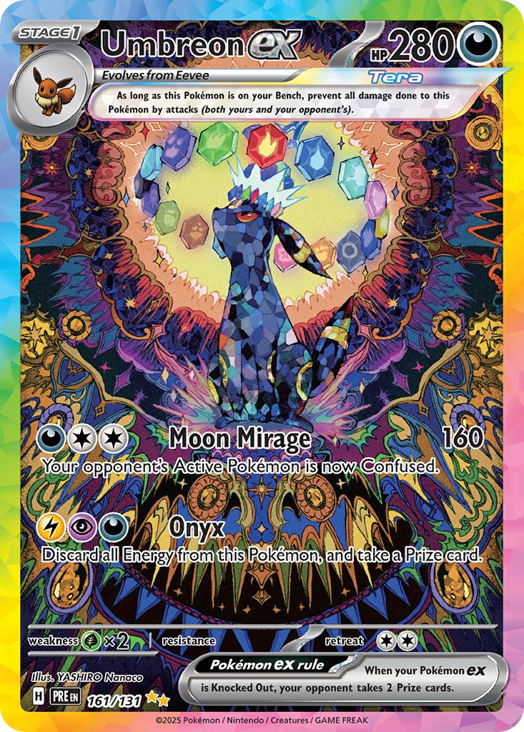 ポケモンカードゲーム Umbreon ex SIR [PRE EN 161/131] English Umbreon ex - 161/131 - Special Illustration Rare [sv085-161