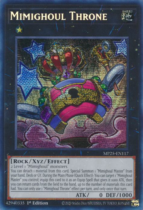 Mimighoul Throne - MP25-EN117 - Prismatic Secret Rare - 1st Edition